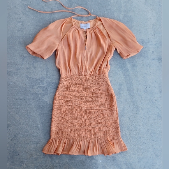 Adelyn Rae Short-Sleeve Cut-Out Smock Dress - Picture 2 of 11